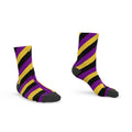 Socks - Black, Purple, Yellow