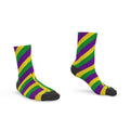 Socks - Purple, Yellow, Green.