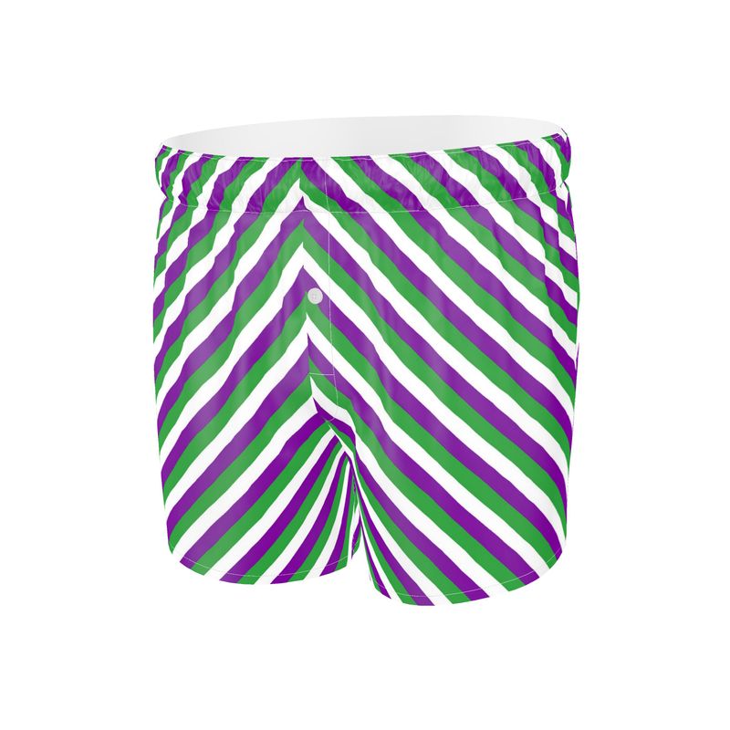Sally Boxer Shorts - Purple Green White