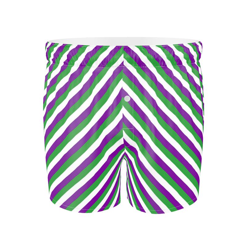 Sally Boxer Shorts - Purple Green White