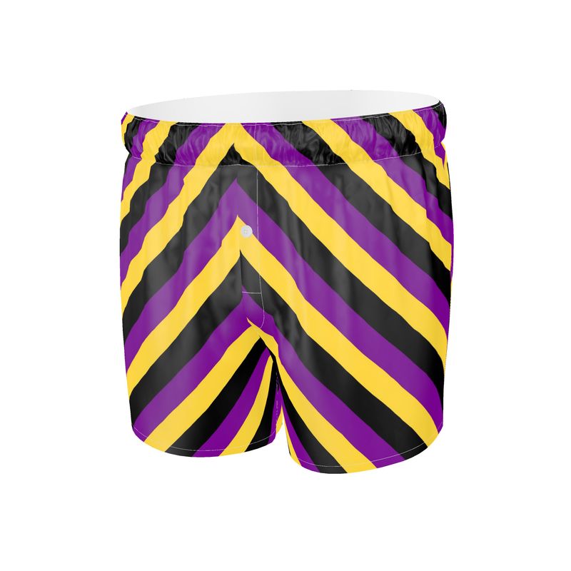 Sally Boxer Shorts - Purple Yellow Black