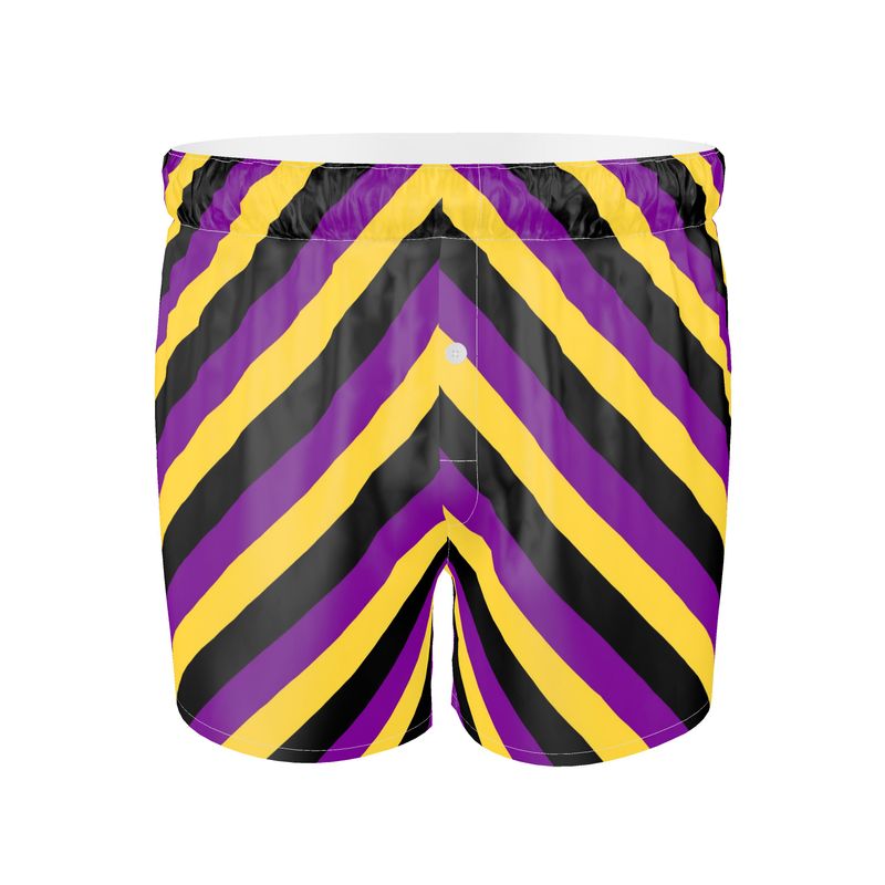 Sally Boxer Shorts - Purple Yellow Black