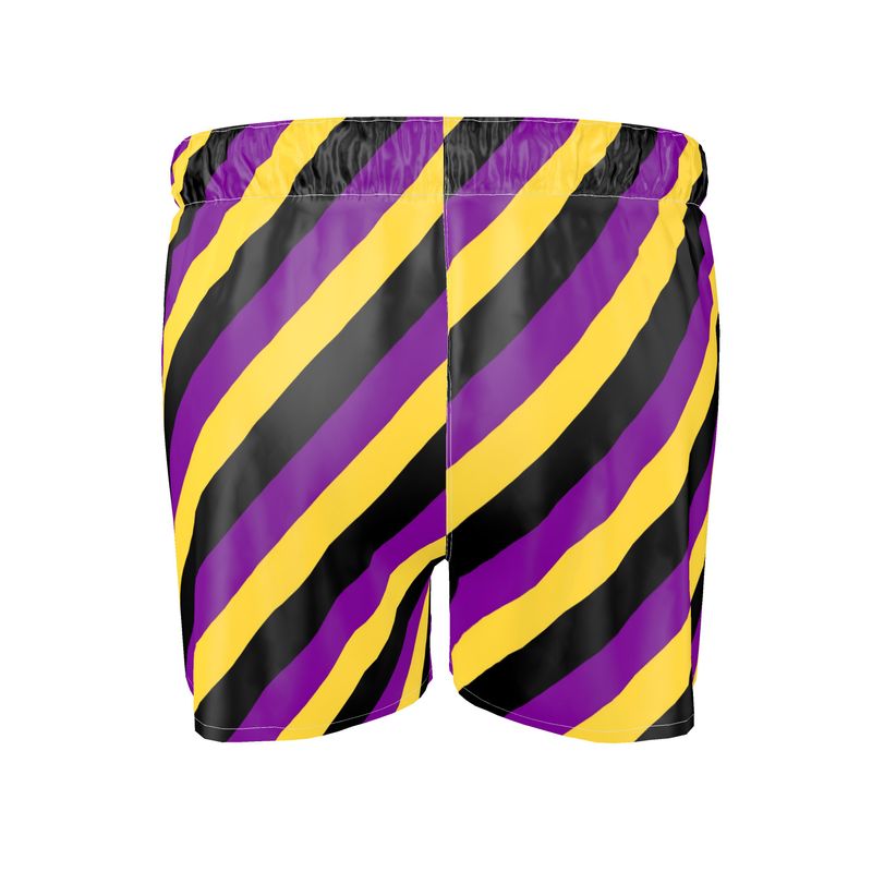 Sally Boxer Shorts - Purple Yellow Black
