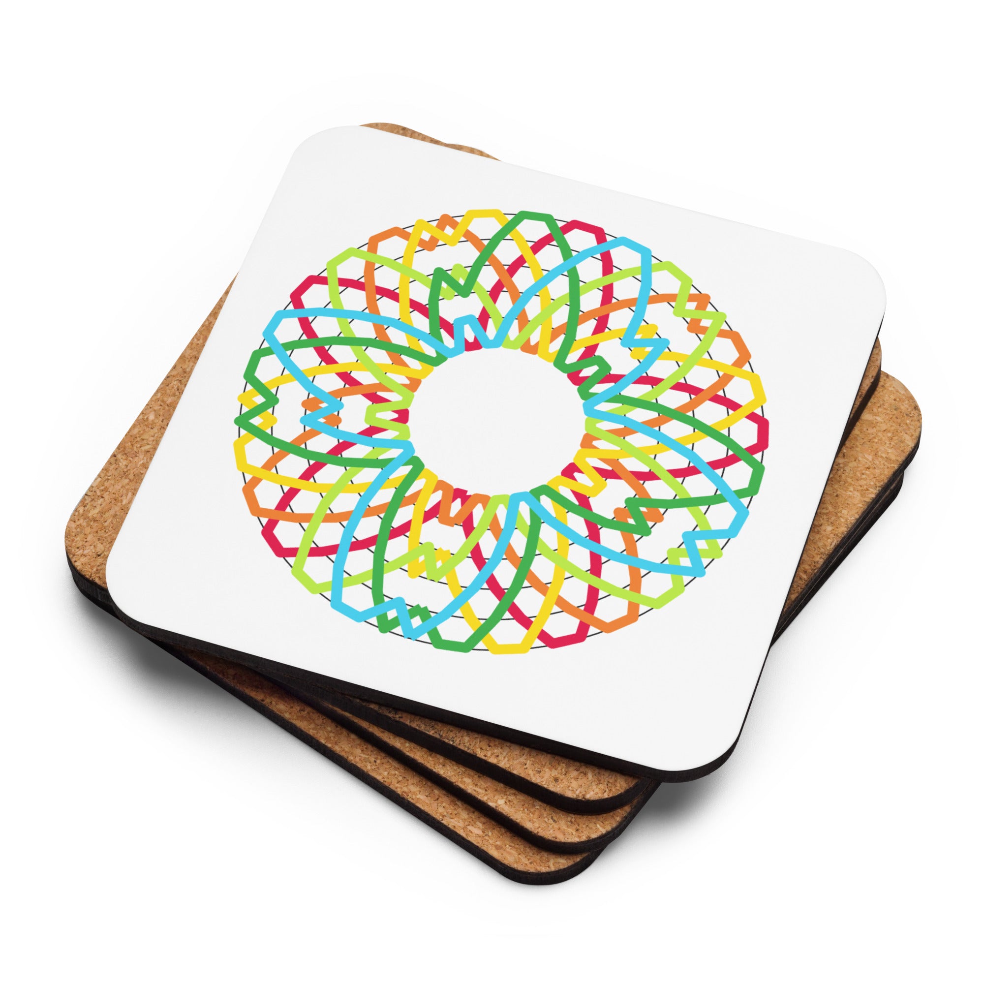 Cork-back coaster - Plain Bob Minor – Home & Garden > Kitche