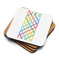 Cork-back coaster - Grandsire Triples (Grid) – Home & Garden