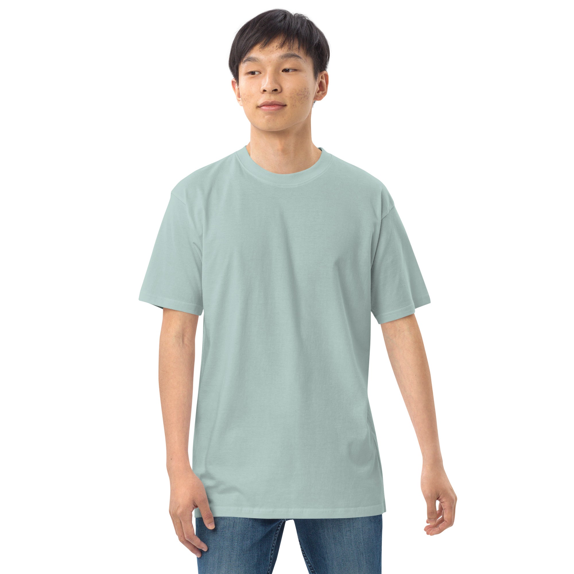 Men’s premium heavyweight tee - Wrong Kind of Learner (Back 