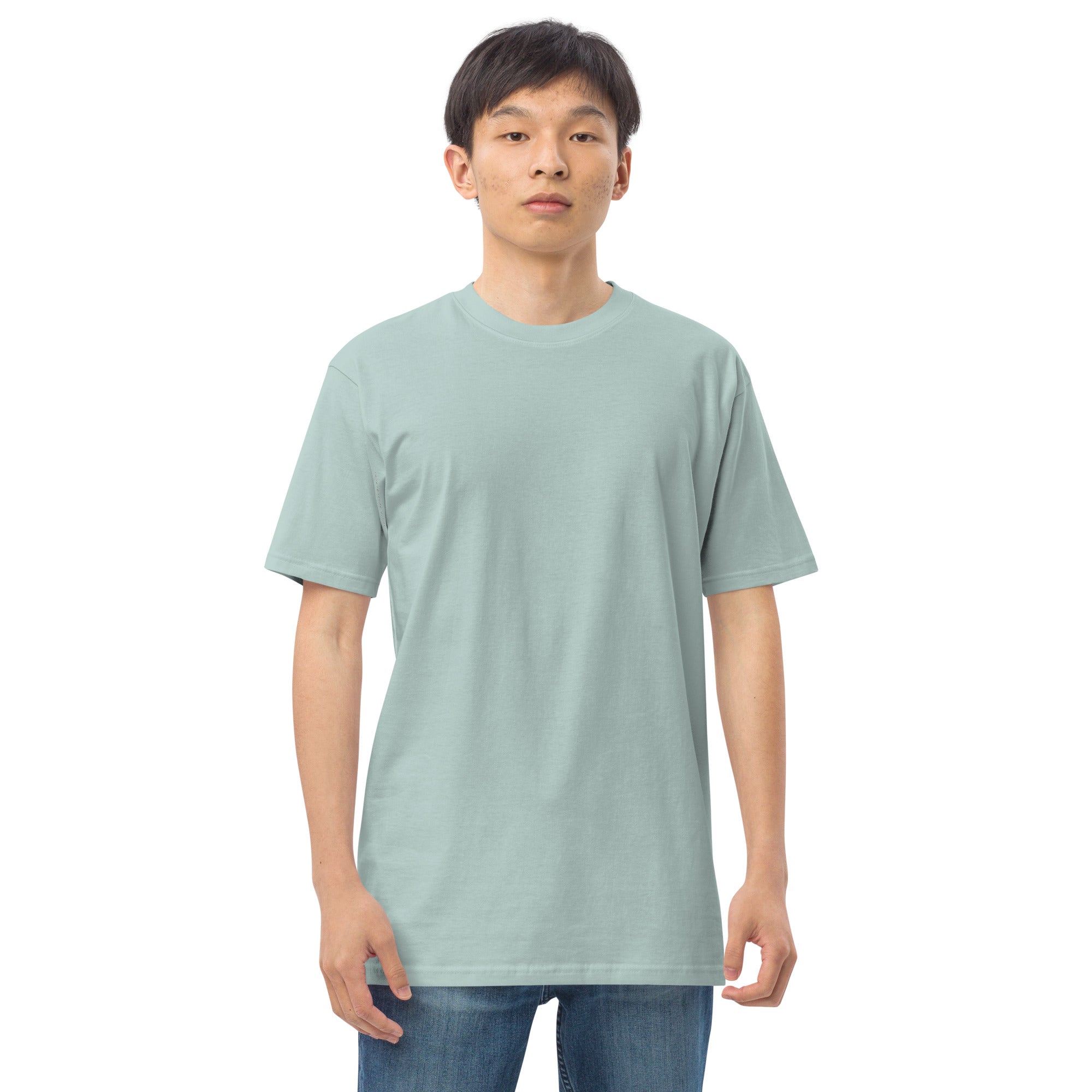 Men’s premium heavyweight tee - Wrong Kind of Learner (Back 