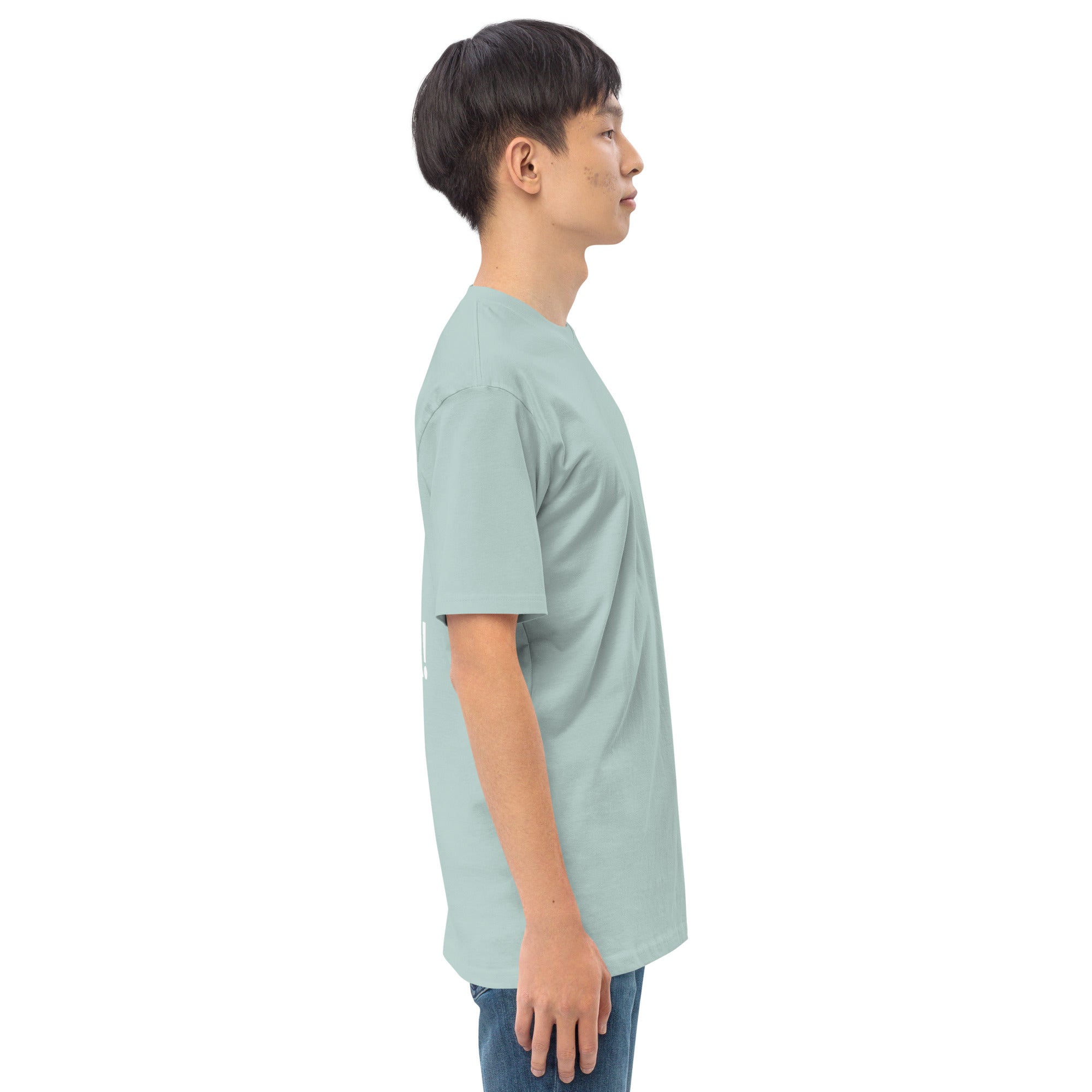 Men’s premium heavyweight tee - Wrong Kind of Learner (Back 