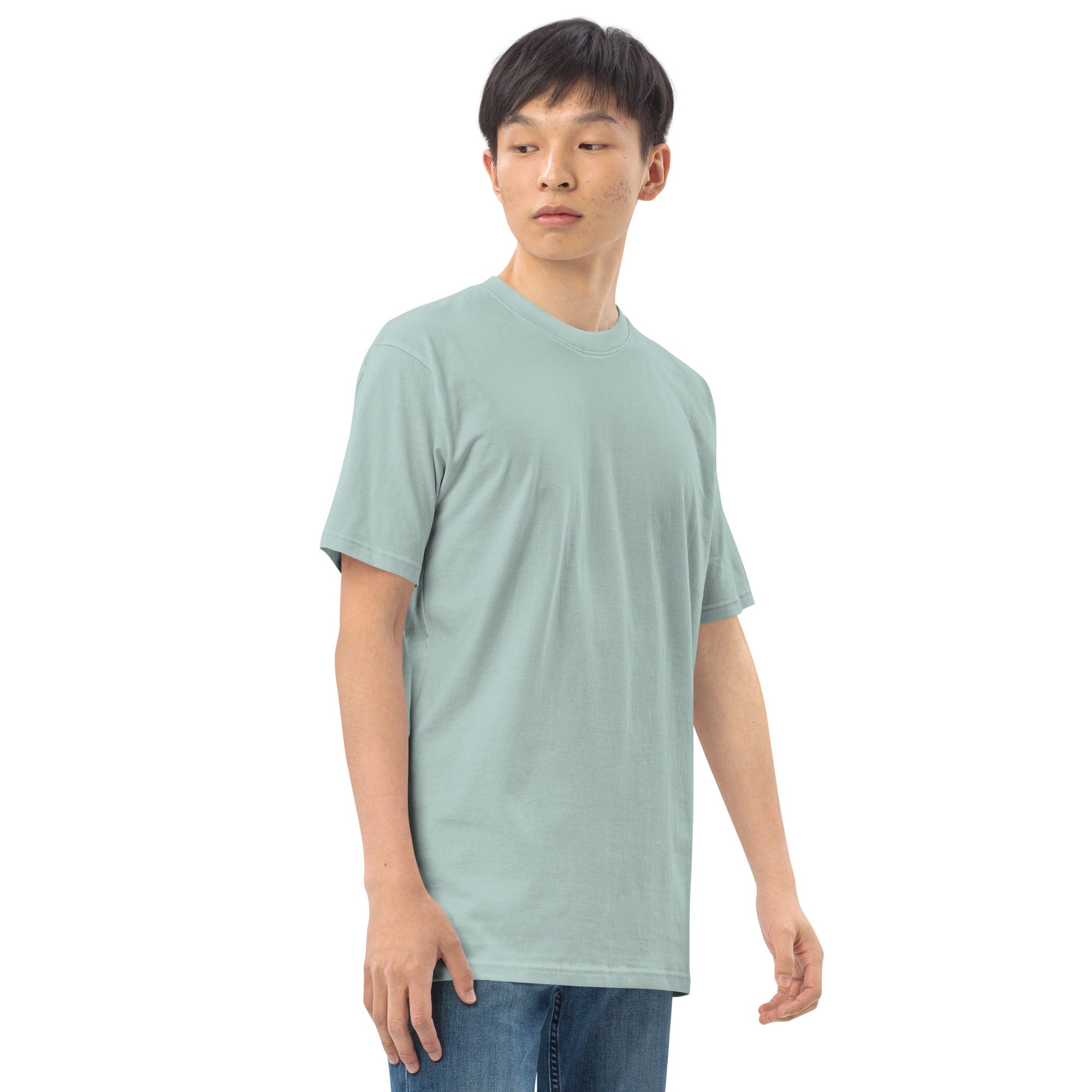 Men’s premium heavyweight tee - Wrong Kind of Learner (Back 