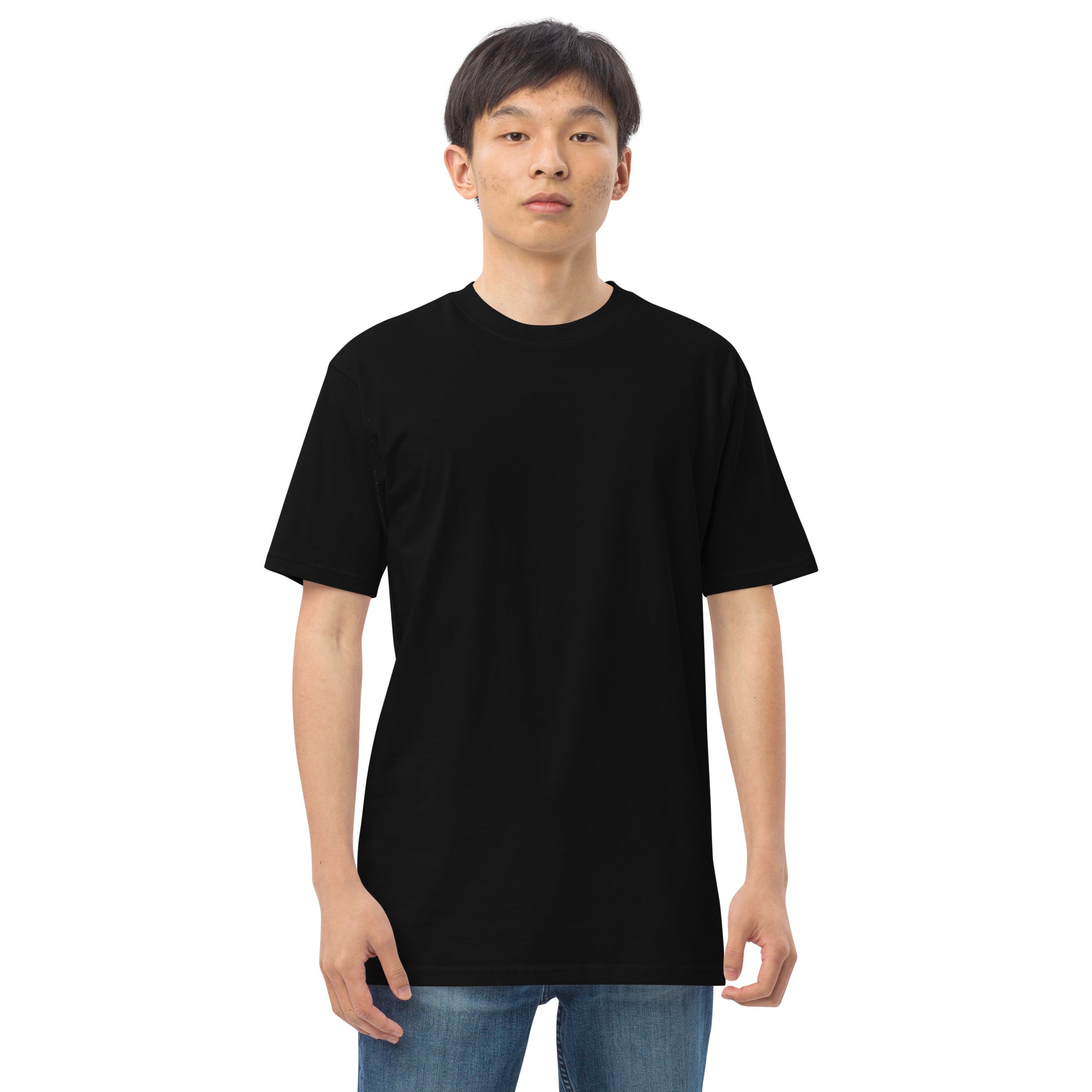 Men’s premium heavyweight tee - Wrong Kind of Learner (Back 