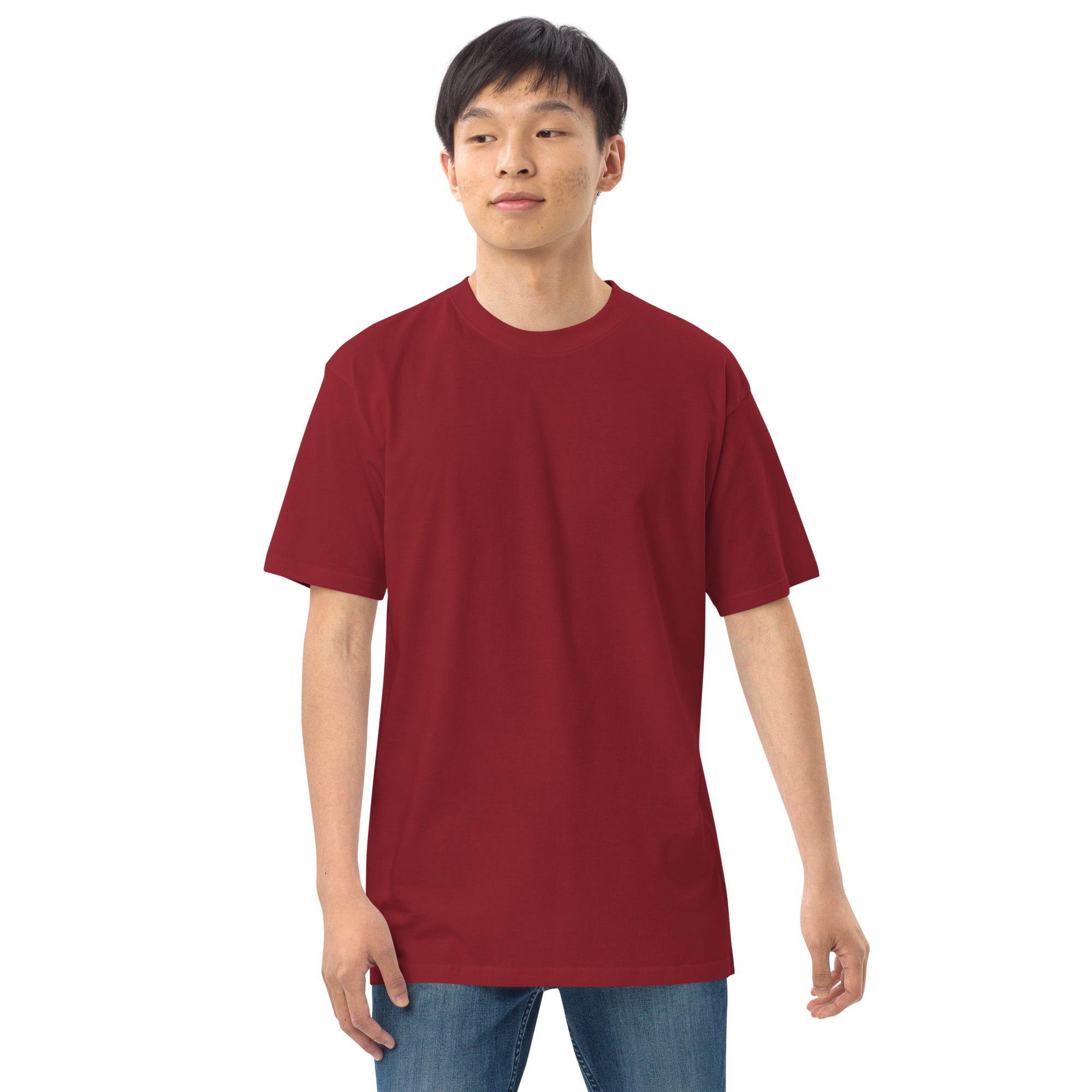 Men’s premium heavyweight tee - Wrong Kind of Learner (Back 