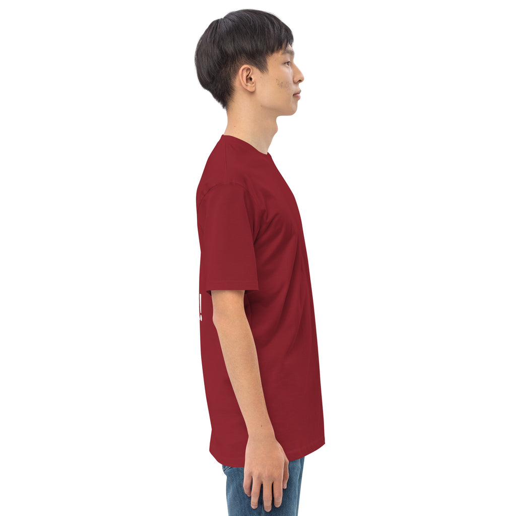 Men’s premium heavyweight tee - Wrong Kind of Learner (Back 