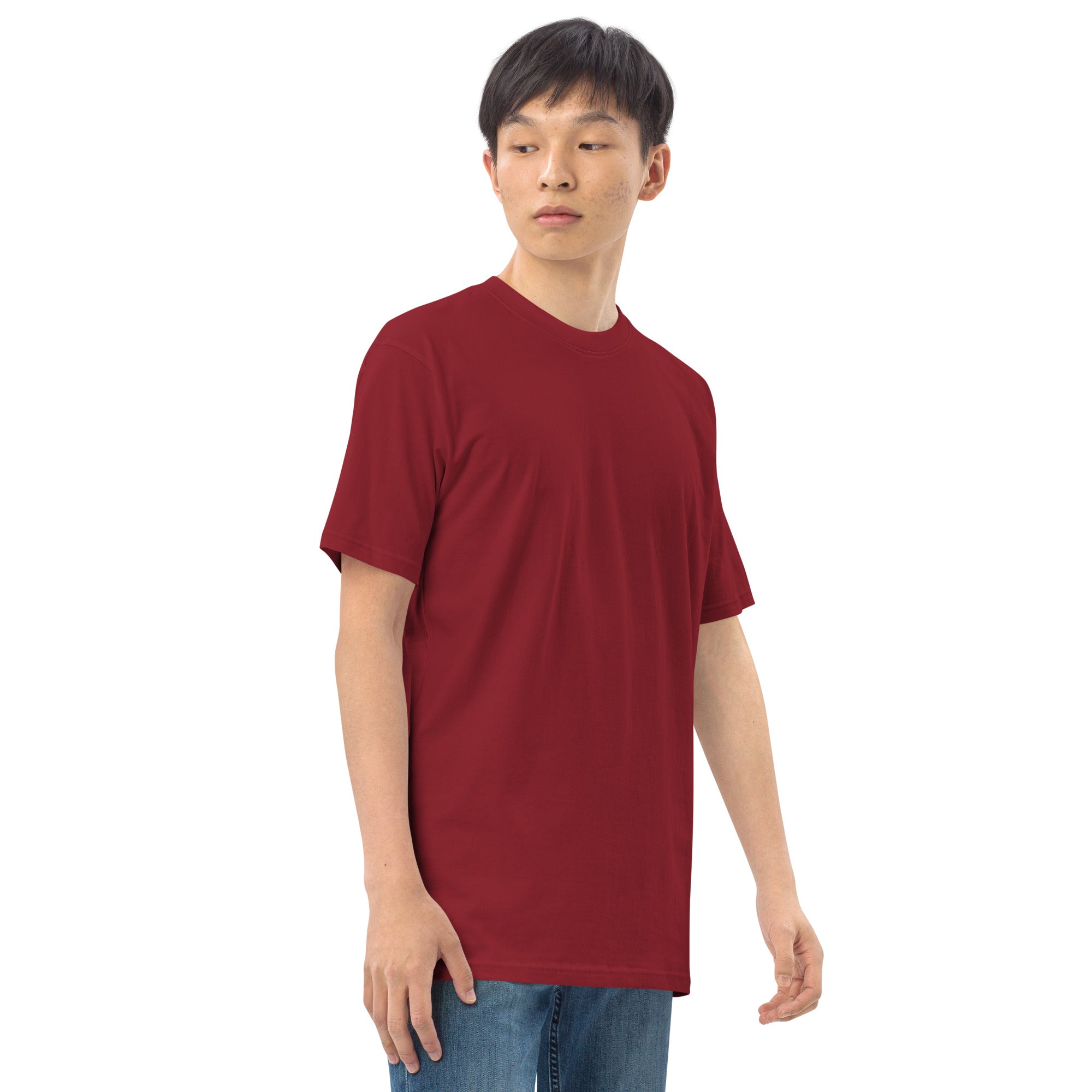 Men’s premium heavyweight tee - Wrong Kind of Learner (Back 