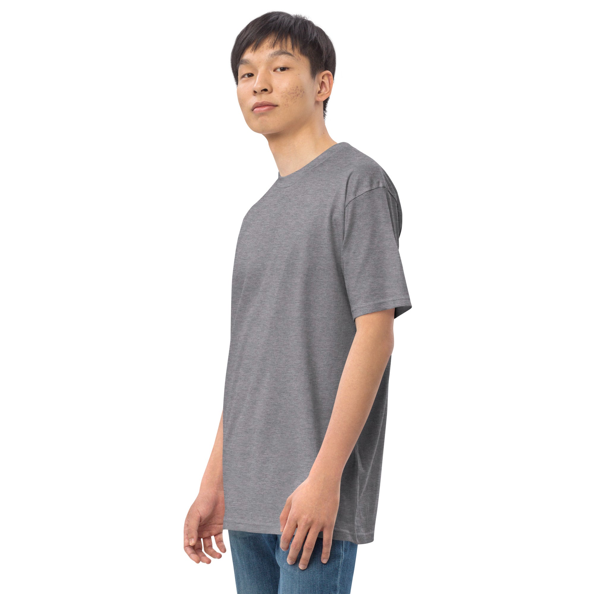 Men’s premium heavyweight tee - Wrong Kind of Learner (Back 