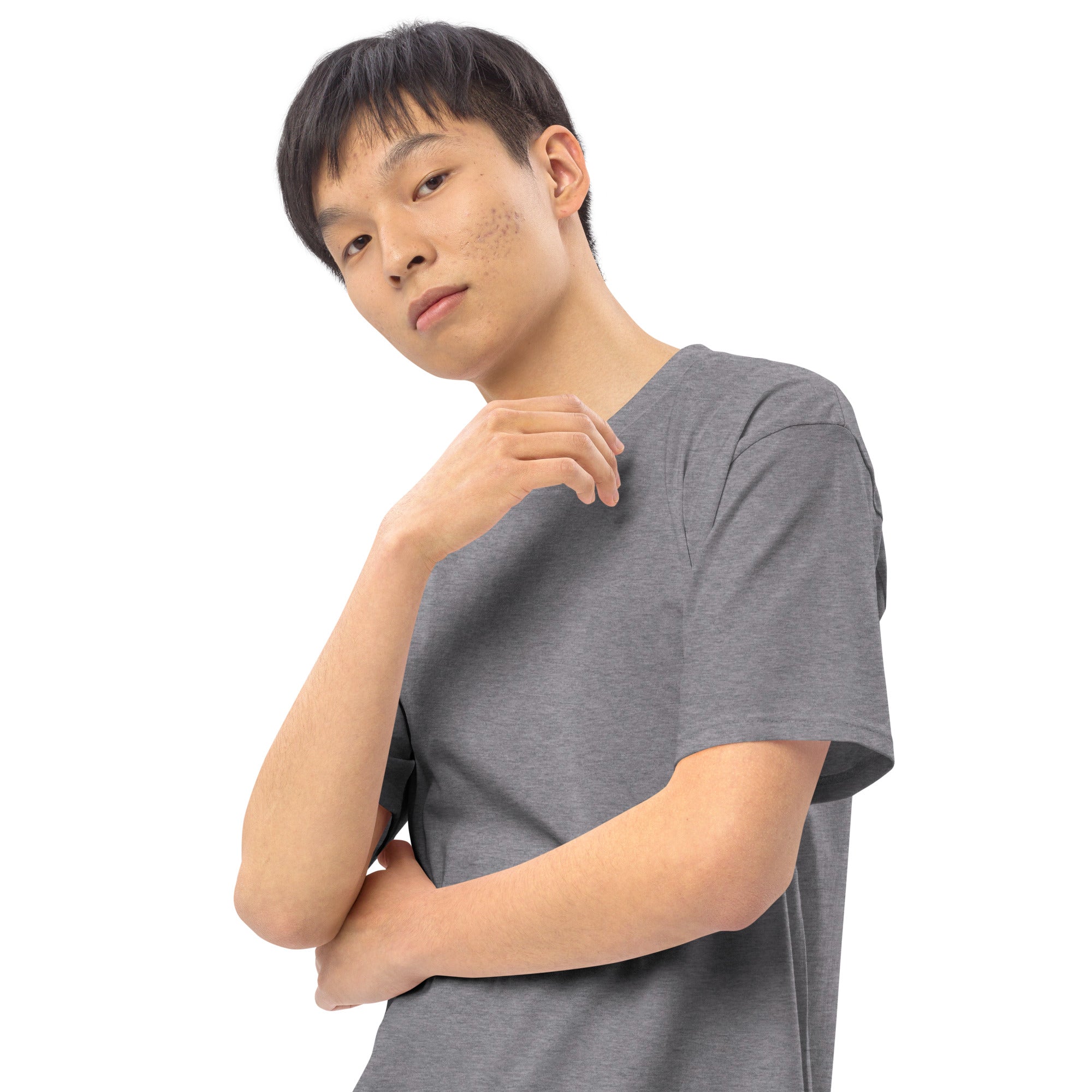 Men’s premium heavyweight tee - Wrong Kind of Learner (Back 
