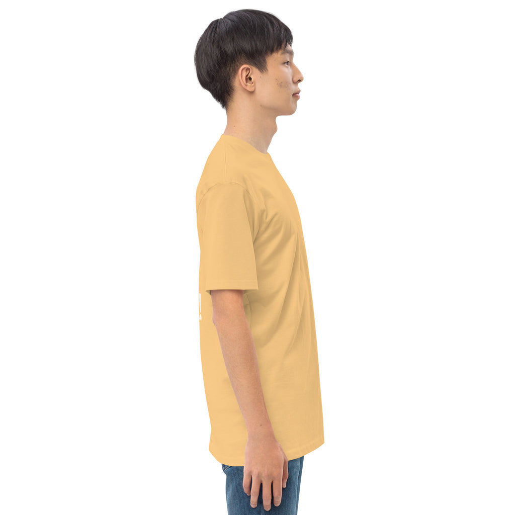 Men’s premium heavyweight tee - Wrong Kind of Learner (Back 