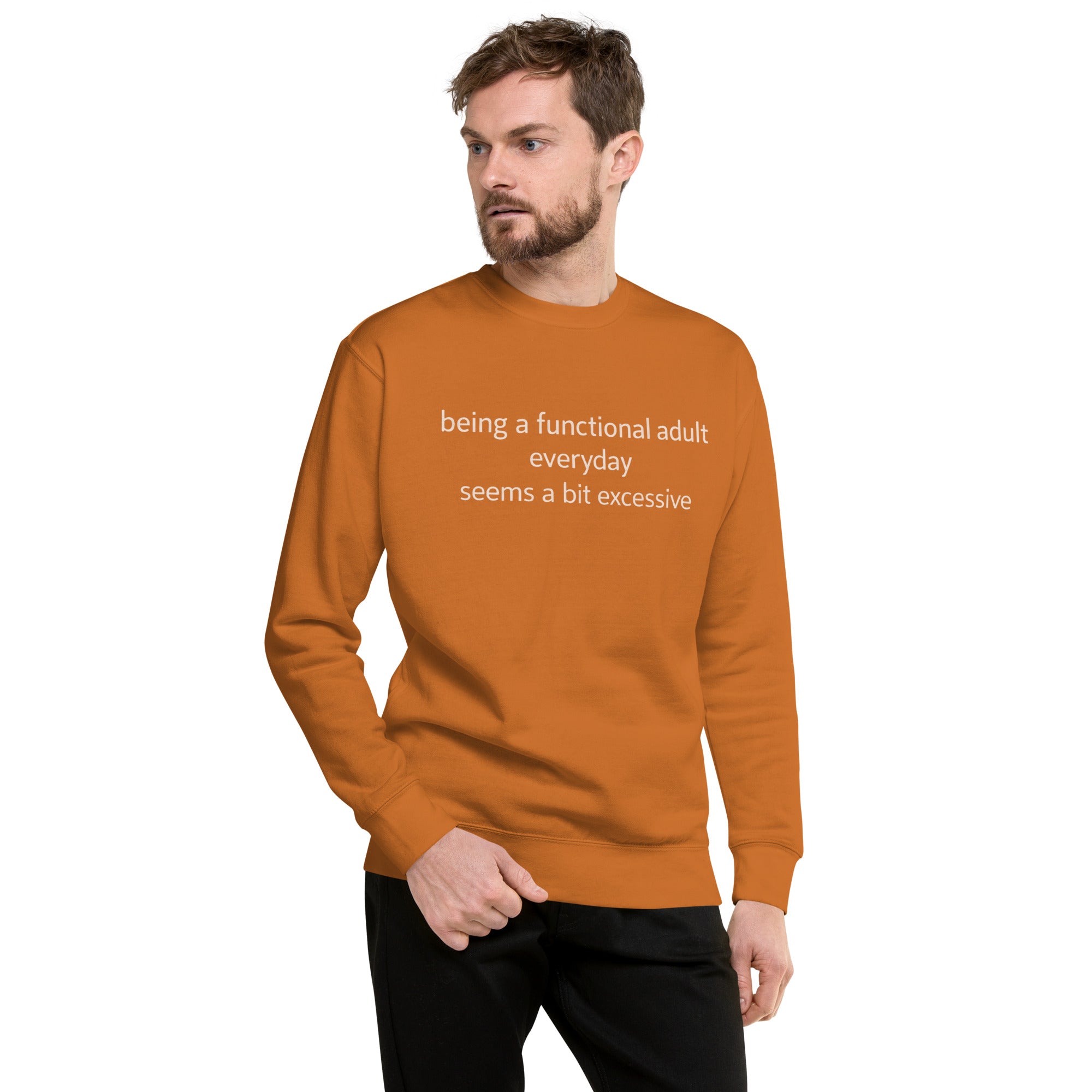 Unisex Premium Sweatshirt - Being Functional – Apparel & Acc
