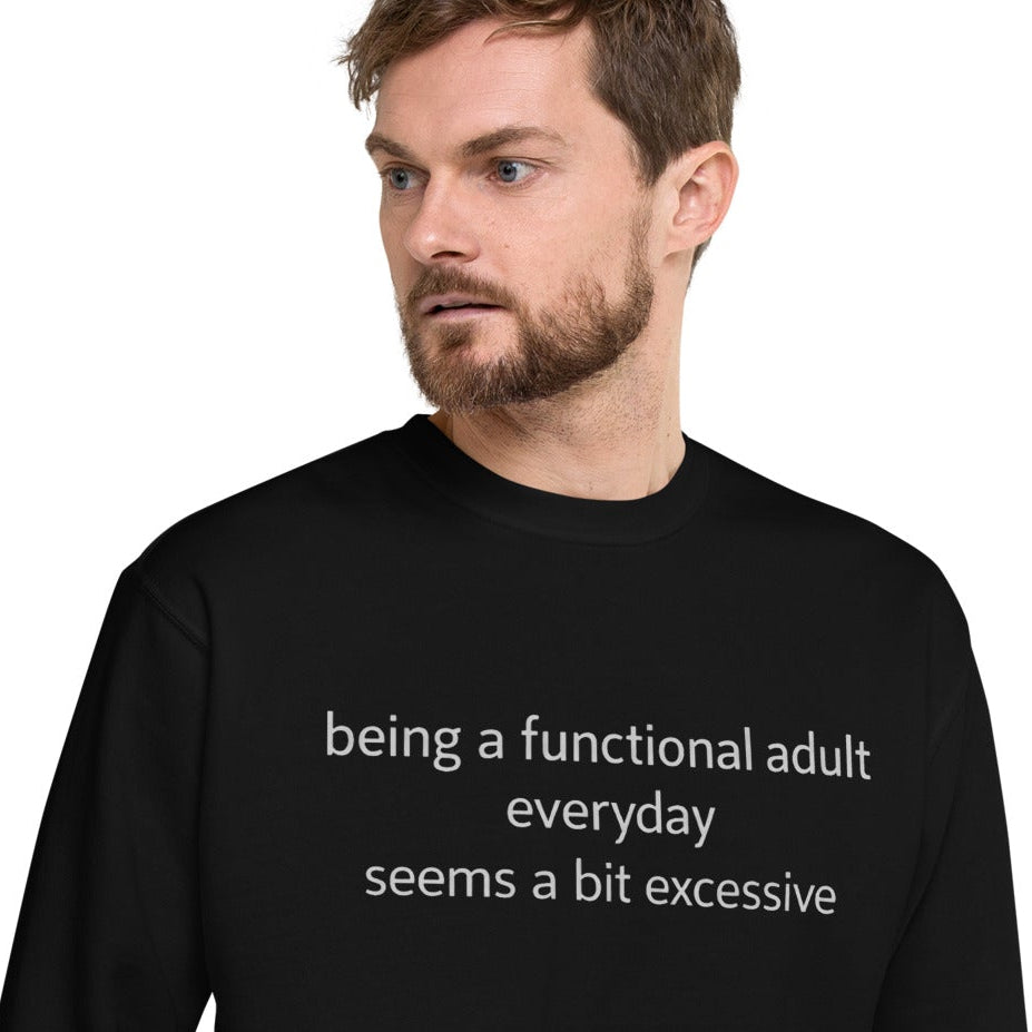 Unisex Premium Sweatshirt - Being Functional – Apparel & Acc