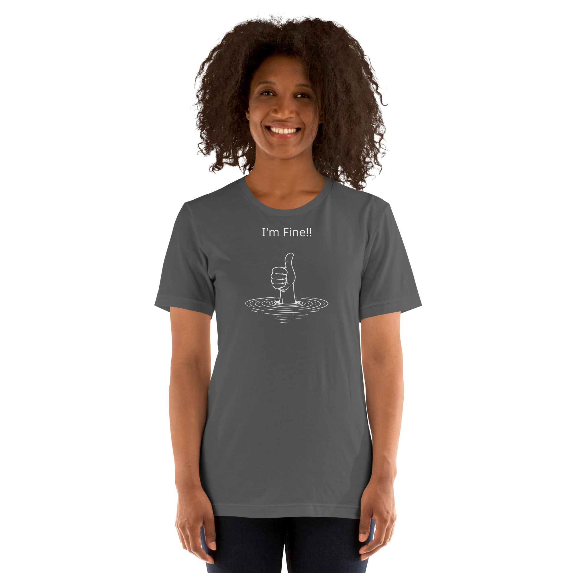 Unisex t-shirt - I'm Fine! – Apparel & Accessories > Clothin