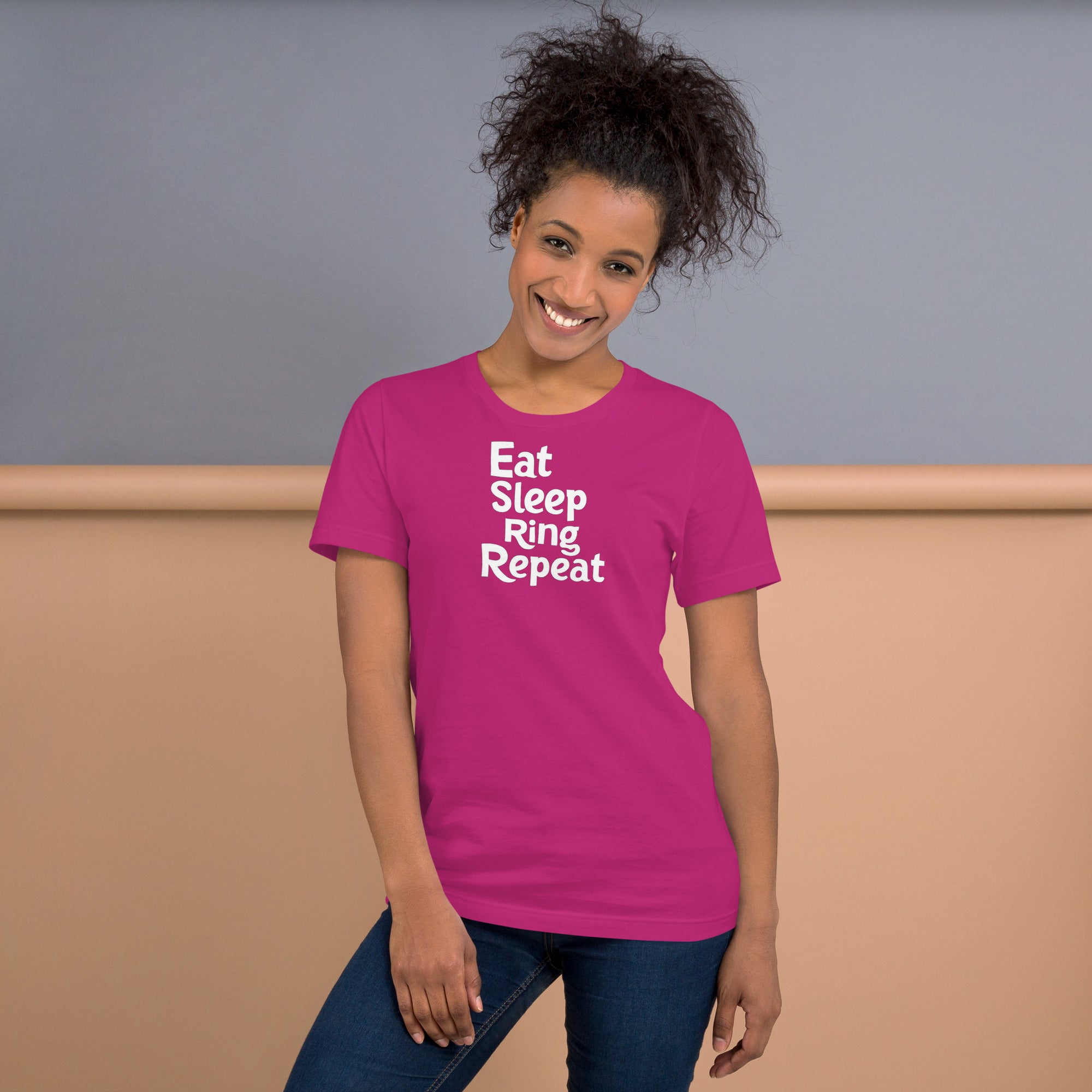Unisex t-shirt - Eat Sleep Ring Repeat – Apparel & Accessori