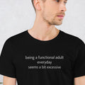 Unisex t-shirt - A Bit Excessive – Apparel & Accessories > C