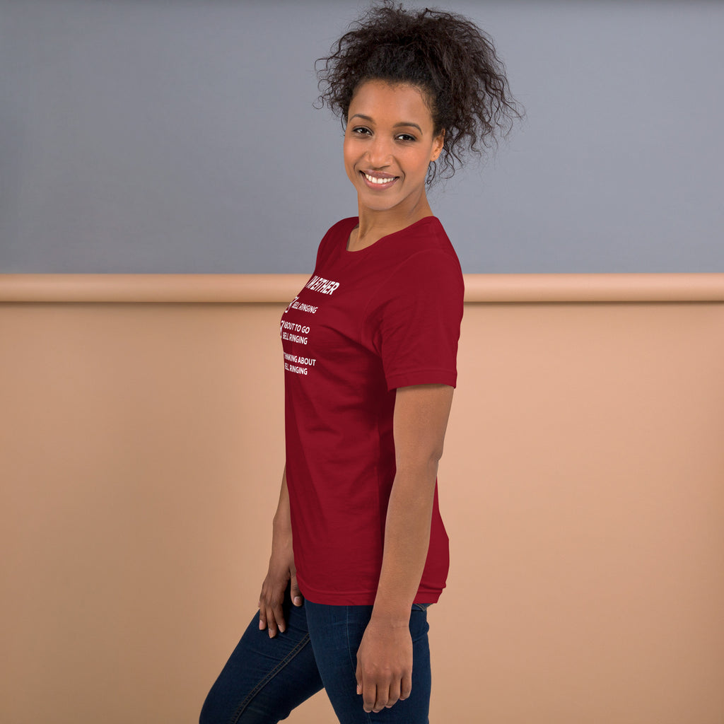 Unisex t-shirt - Thinking About Ringing – Apparel & Accessor