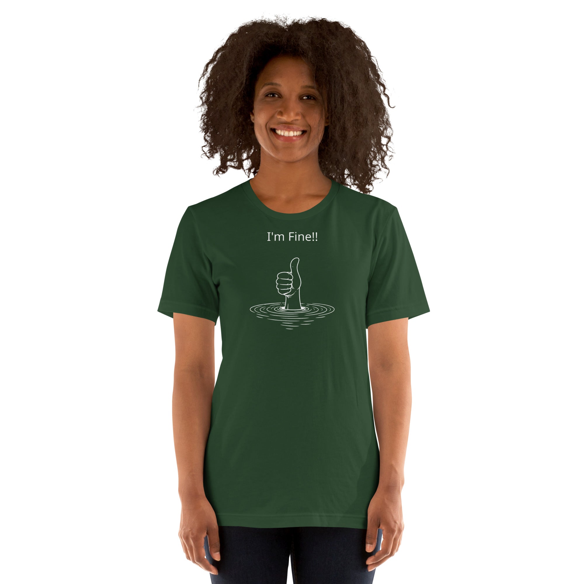Unisex t-shirt - I'm Fine! – Apparel & Accessories > Clothin