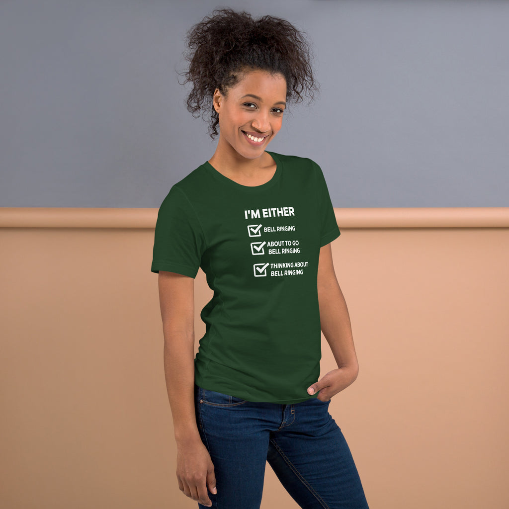 Unisex t-shirt - Thinking About Ringing – Apparel & Accessor