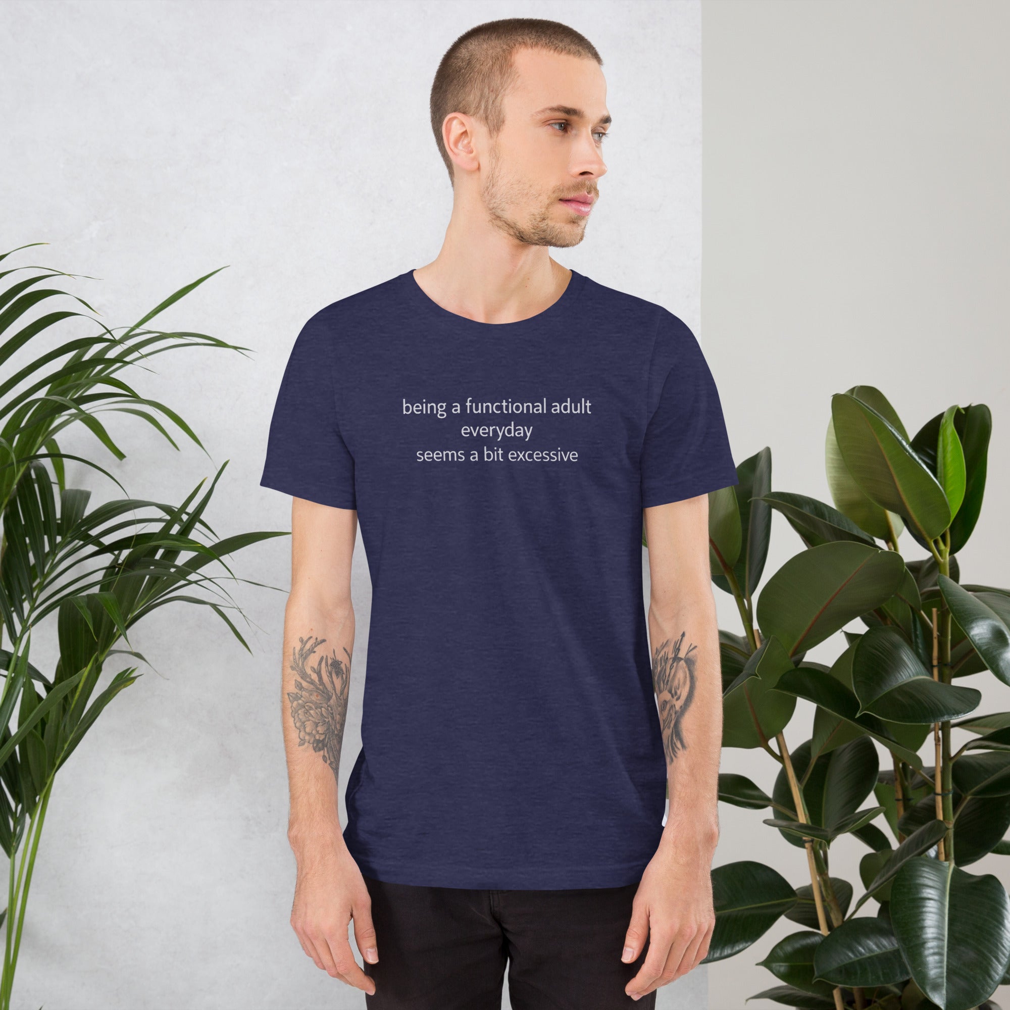 Unisex t-shirt - A Bit Excessive – Apparel & Accessories > C