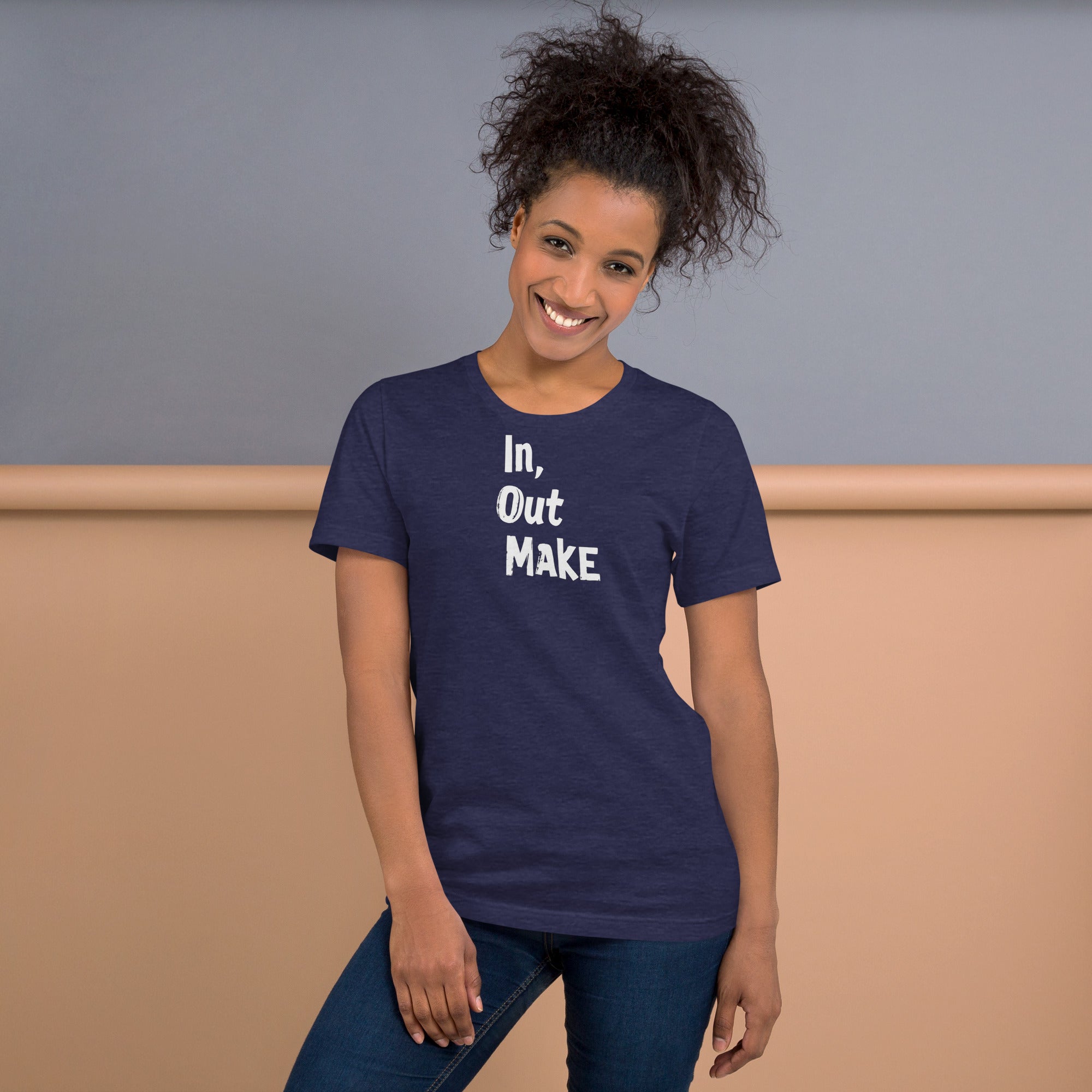 Unisex t-shirt - In Out Make – Apparel & Accessories > Cloth