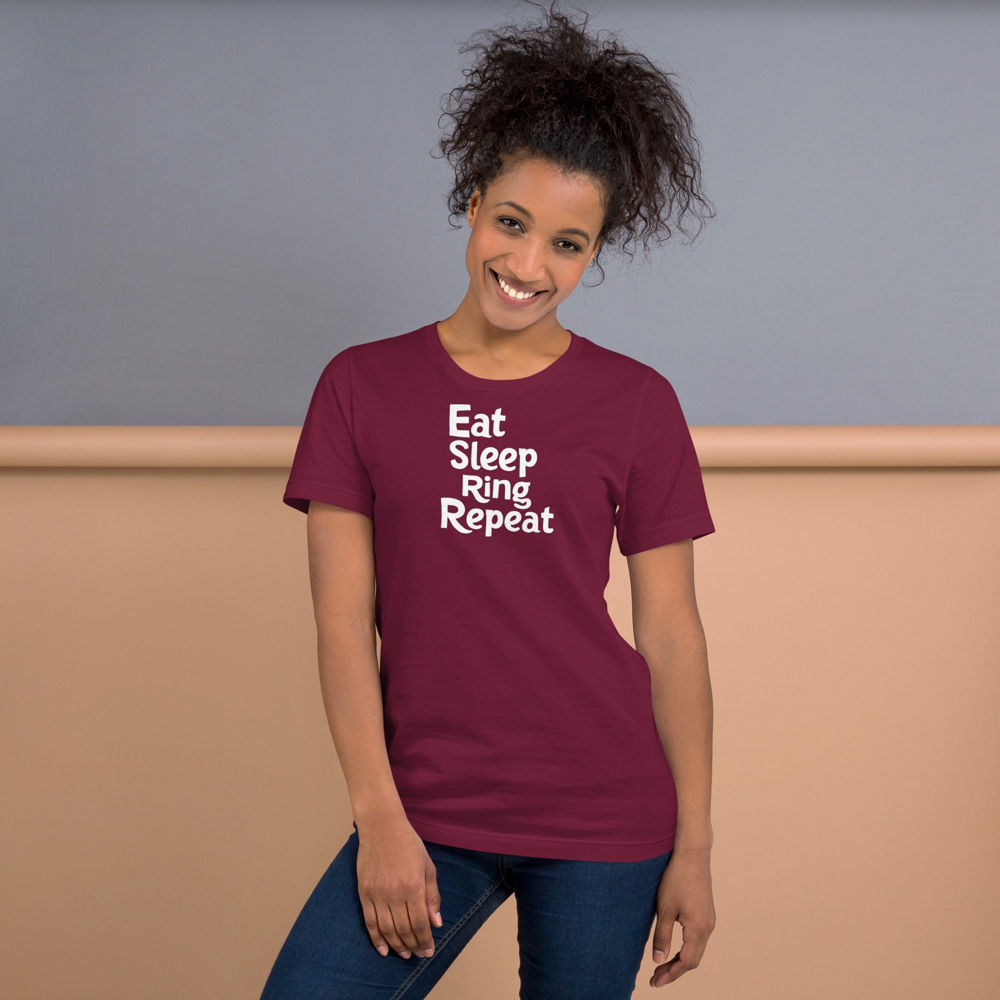 Unisex t-shirt - Eat Sleep Ring Repeat – Apparel & Accessori