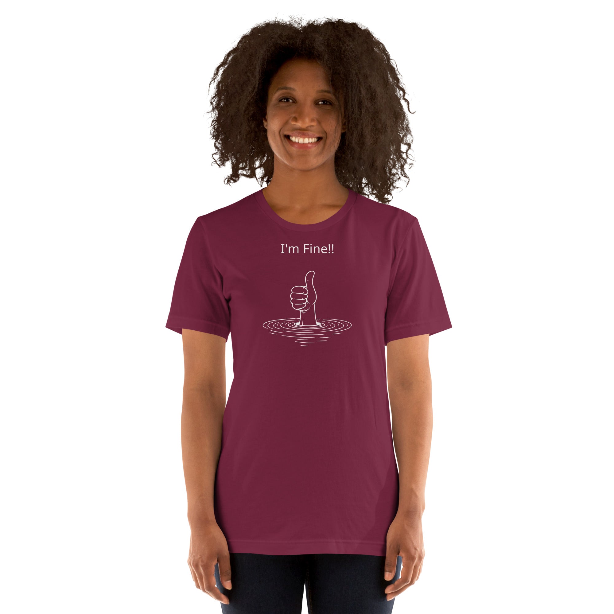 Unisex t-shirt - I'm Fine! – Apparel & Accessories > Clothin