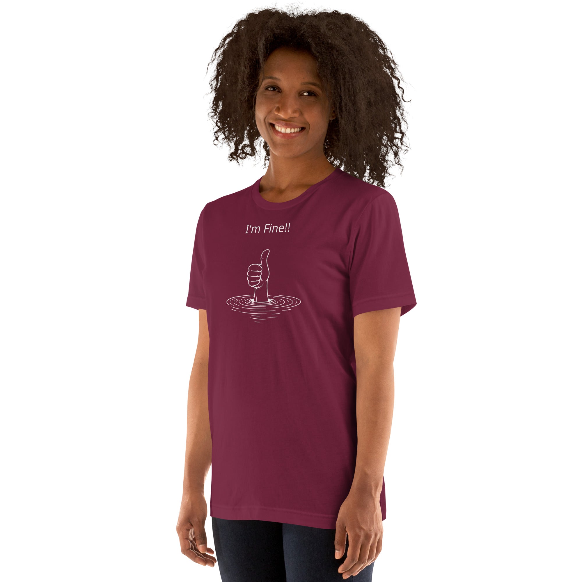 Unisex t-shirt - I'm Fine! – Apparel & Accessories > Clothin