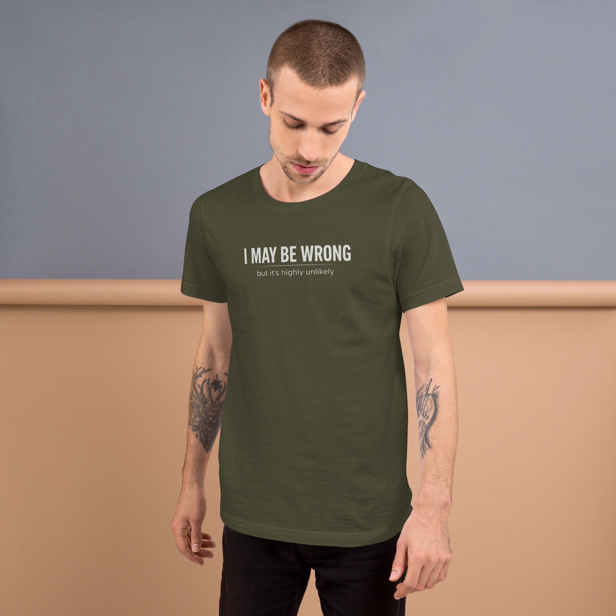 Unisex t-shirt - I May Be Wrong – Apparel & Accessories > Cl