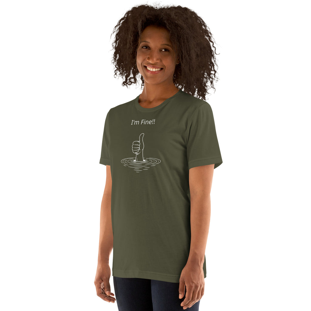 Unisex t-shirt - I'm Fine! – Apparel & Accessories > Clothin