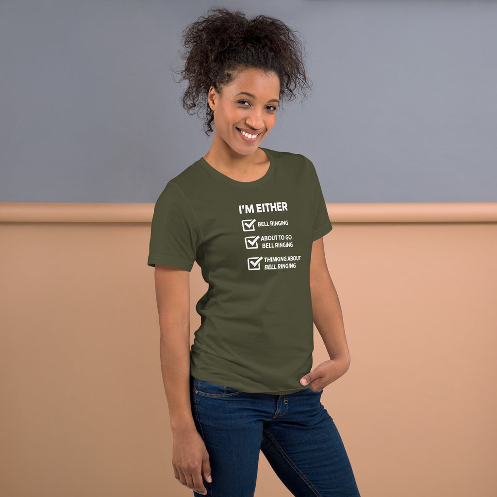 Unisex t-shirt - Thinking About Ringing – Apparel & Accessor