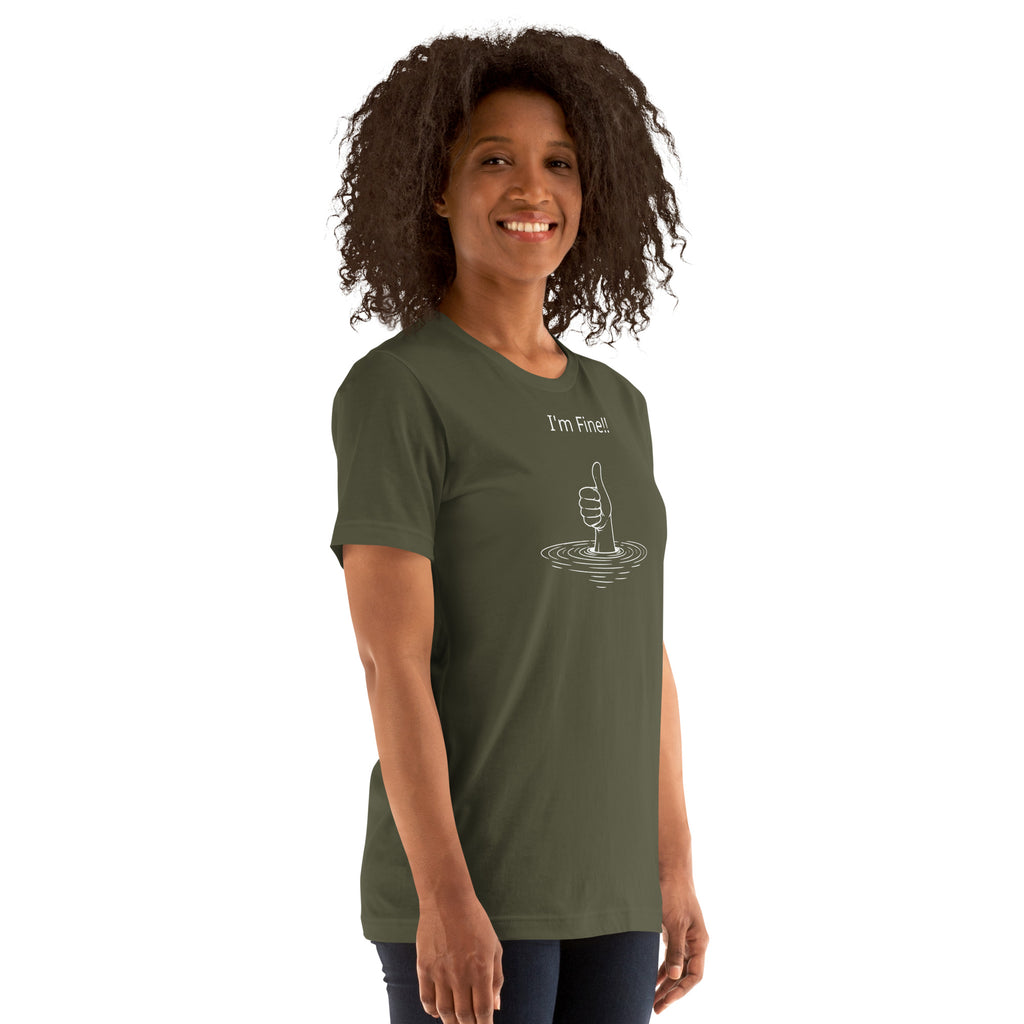 Unisex t-shirt - I'm Fine! – Apparel & Accessories > Clothin