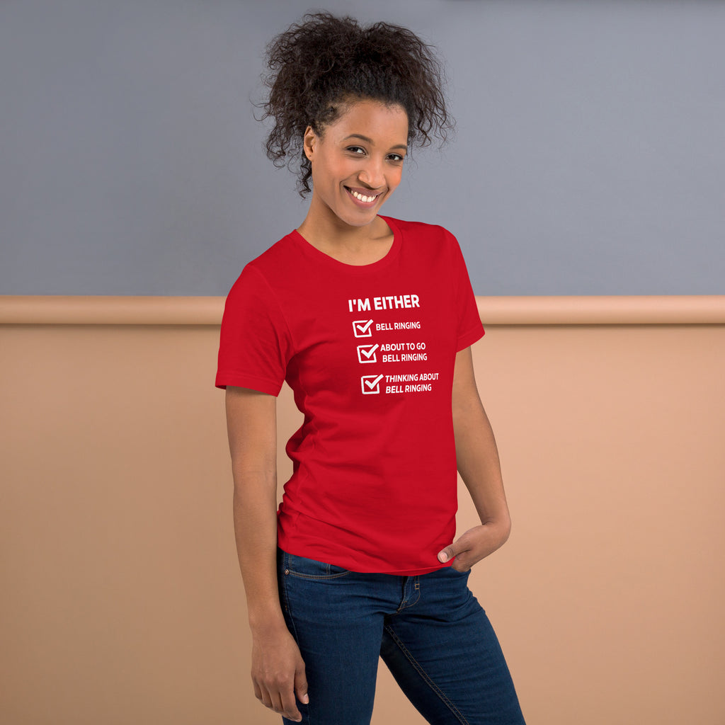 Unisex t-shirt - Thinking About Ringing – Apparel & Accessor