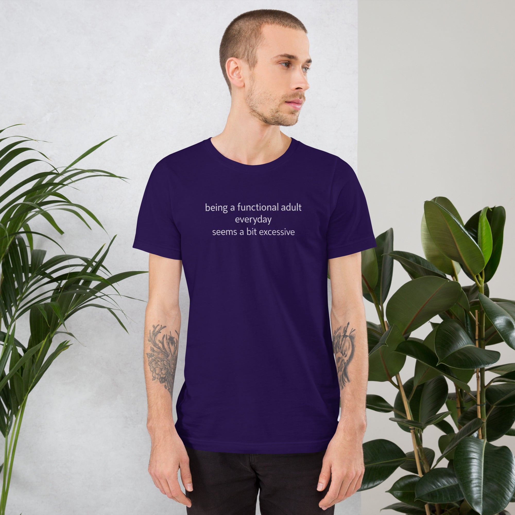 Unisex t-shirt - A Bit Excessive – Apparel & Accessories > C