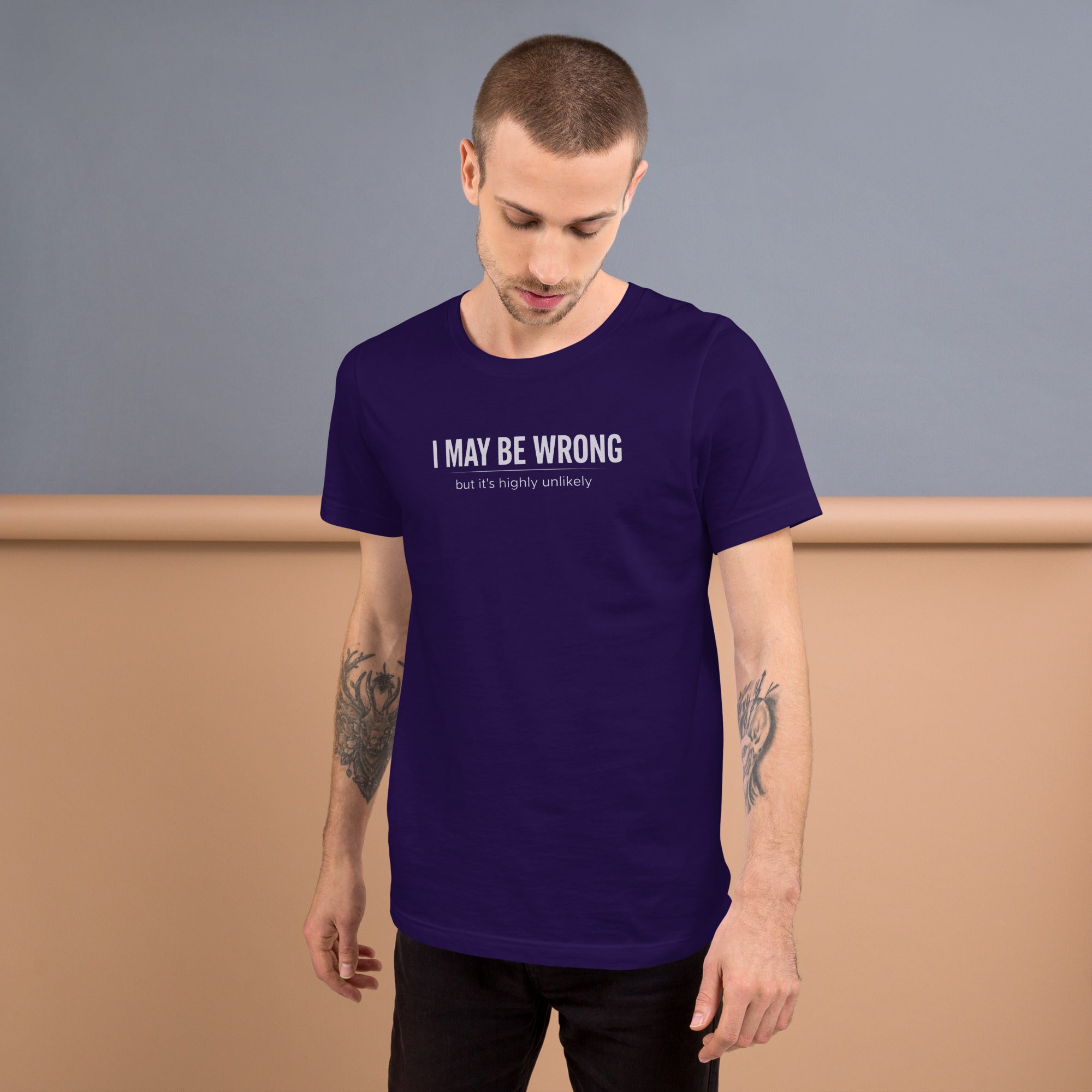 Unisex t-shirt - I May Be Wrong – Apparel & Accessories > Cl