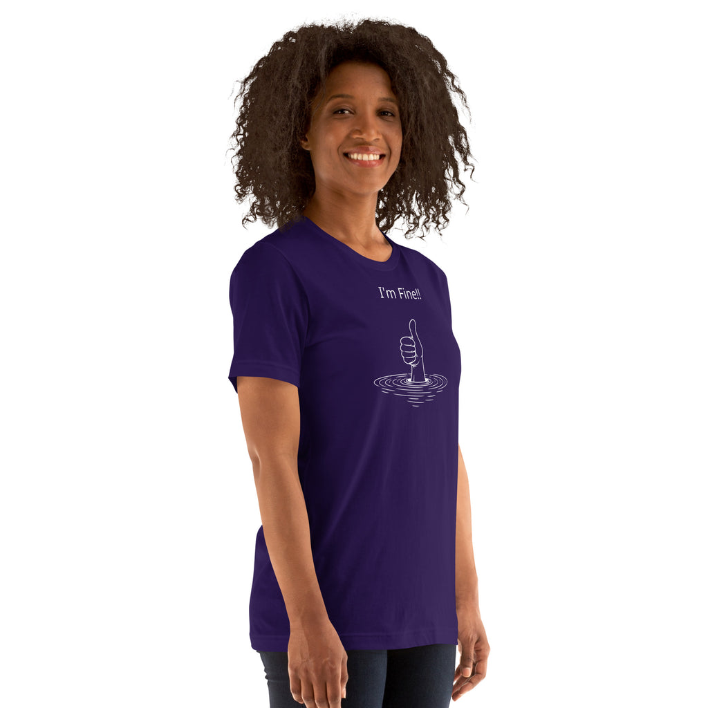 Unisex t-shirt - I'm Fine! – Apparel & Accessories > Clothin