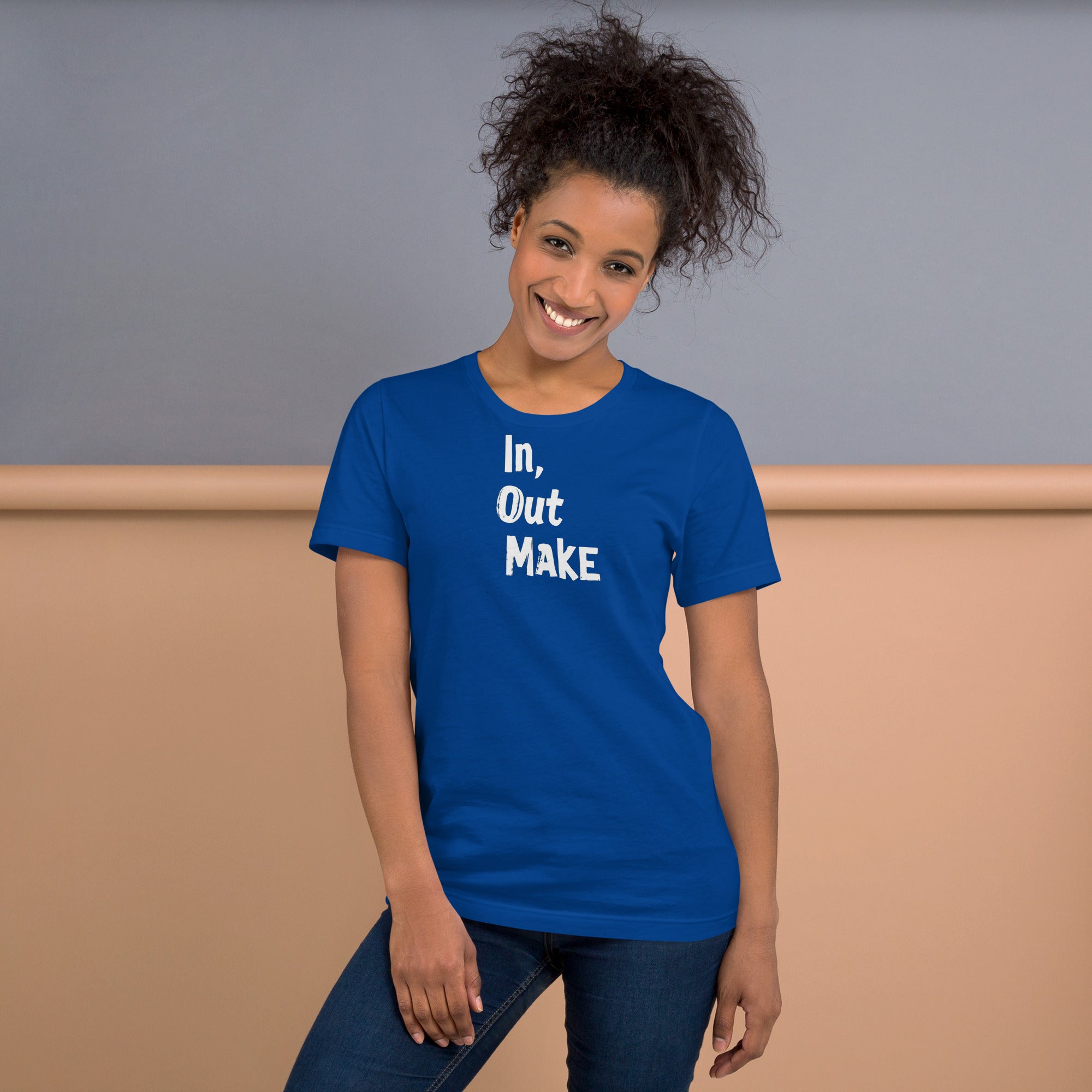 Unisex t-shirt - In Out Make – Apparel & Accessories > Cloth